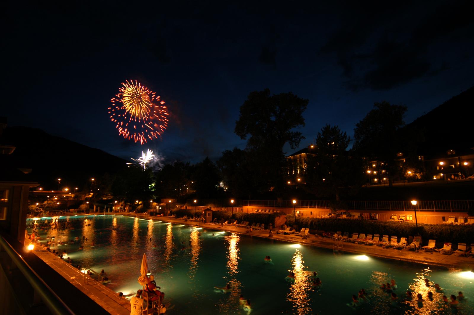 Fireworks over Glenwood Hot Springs